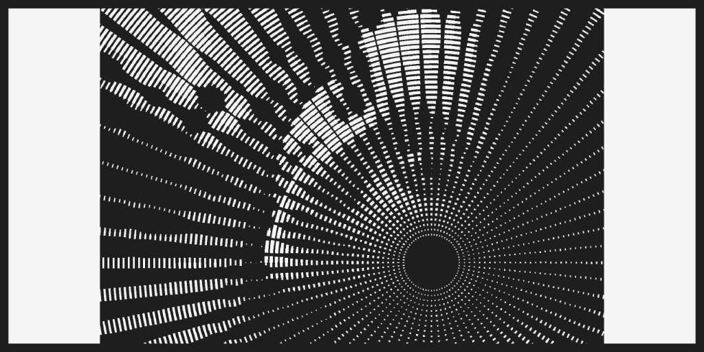 Radial Cuts — Solid Hub with Progressive Ray Splitting