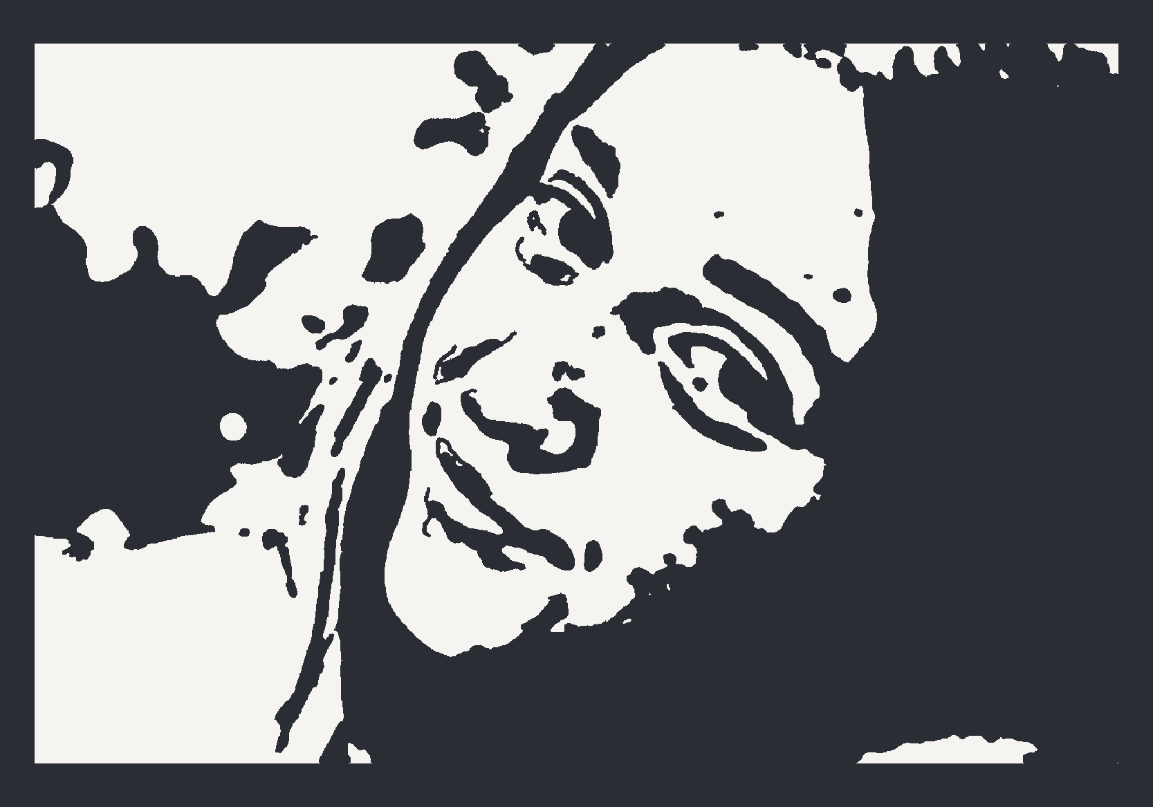 Panou finalizat în stilul Poster stencil