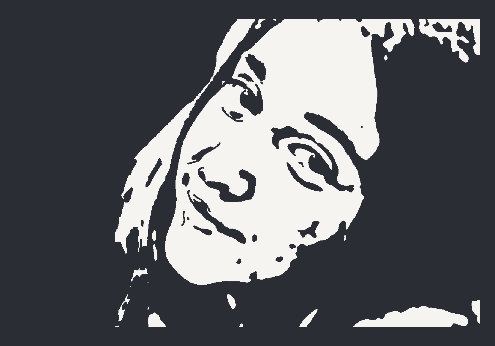 Panou finalizat în stilul Icon stencil