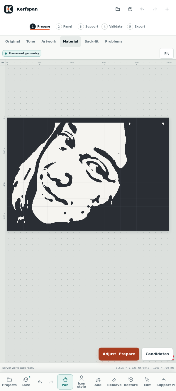 Editorul Icon stencil pe telefon