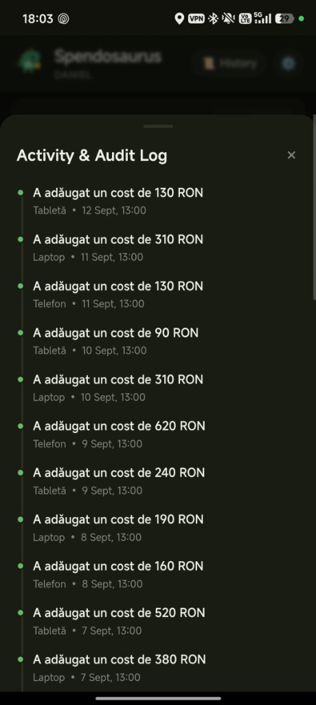 Real-Time Activity & Multi-Device Audit Log